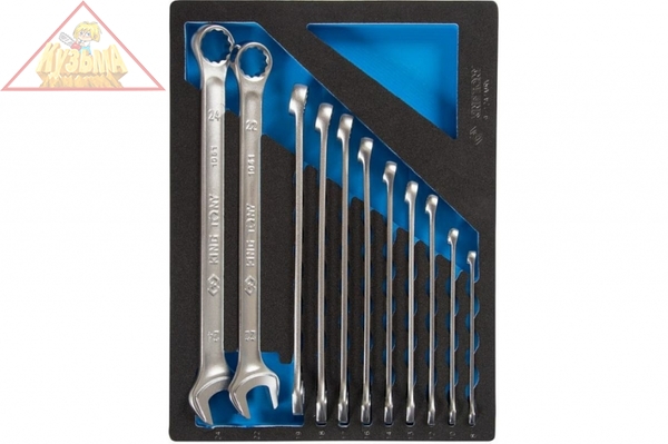 Набор комбинированных удлиненных ключей KING TONY ложемент, 11 предметов 9-12A1MRV