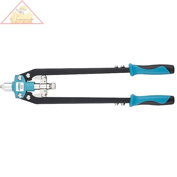 Заклепочник двуручный усиленный 520 мм, удлин.рукоятки, для заклепок 3,2-4,0-4,8-6,0-6,4 GROSS 40409