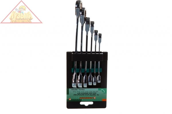 Набор накидных трещоточных ключей Jonnesway W68106S