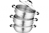 Пароварка Vensal Belle selection двухярусная 28см из нержавеющей стали с крышкой, арт. VS1528