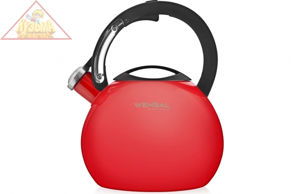 Чайник Vensal Tete-a-Tete 2,7 л с ручкой из термост. пластика, система открывания на ручке арт. VS3009