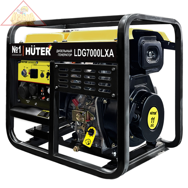 Электрогенератор дизельный Huter LDG 7000LXА, 64/2/8