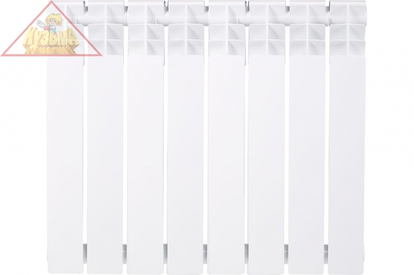 Радиатор биметаллический Оазис 500/100/8 ЭКО (1,28 кВт), арт. bi500/100/8 ЭКО