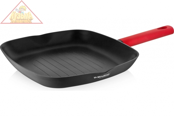 Сковорода-гриль Vensal Velours rouge кованая 28Х28см арт. VS1027