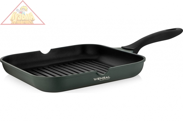 Сковорода-гриль Vensal Infini vert из литого алюминия 28х28 см, арт. VS1018