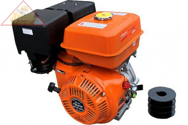 Двигатель бензиновый Sturm!, 15 л.с., 4-х такт, хвостовик 25 мм S-type, 3руч шкив, арт. GE190-25SP