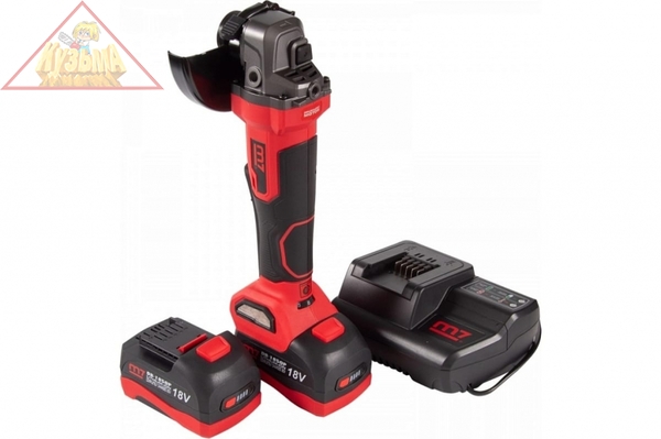 Аккумуляторная угловая шлифовальная машина (УШМ), MIGHTY SEVEN 125мм, 18 В, кейс, арт. DG-501A