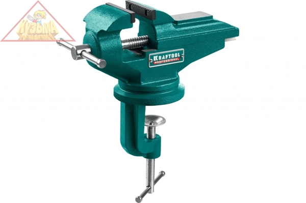 Стальные настольные тиски KRAFTOOL MINI 65 мм 32713-75