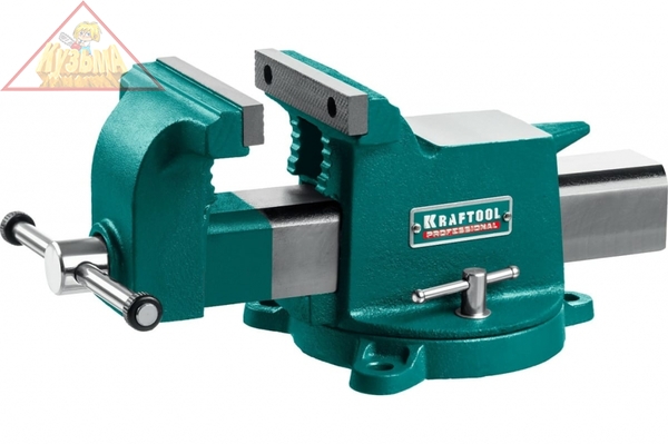 Стальные слесарные тиски KRAFTOOL STEEL, 125 мм 32701-125