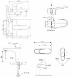 Набор смесителей для ванны Pure: F1105161C, F6105161C-01 BRAVAT арт F105161C-SET 