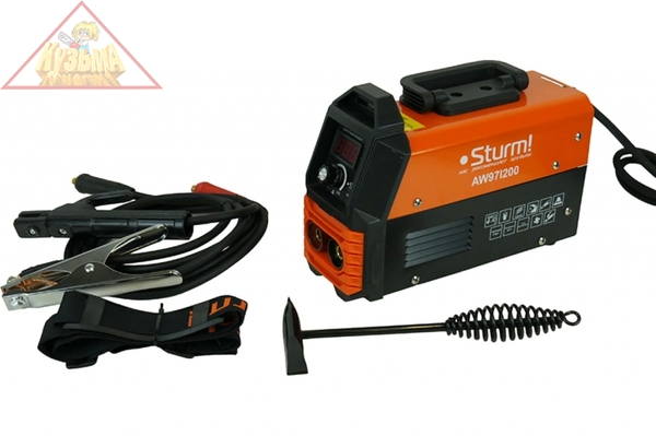 Сварочный инвертор Sturm!, 200А, ПВ 60%, 170-250В, HotStart/AntiStick/ArcForce, арт. AW97I200