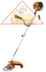 Коса бенз. CARVER GBC-043MS, 2,3 лс(разъемн., Easy-start ранец  диск 48зуб. Easy-head леска 2,4)