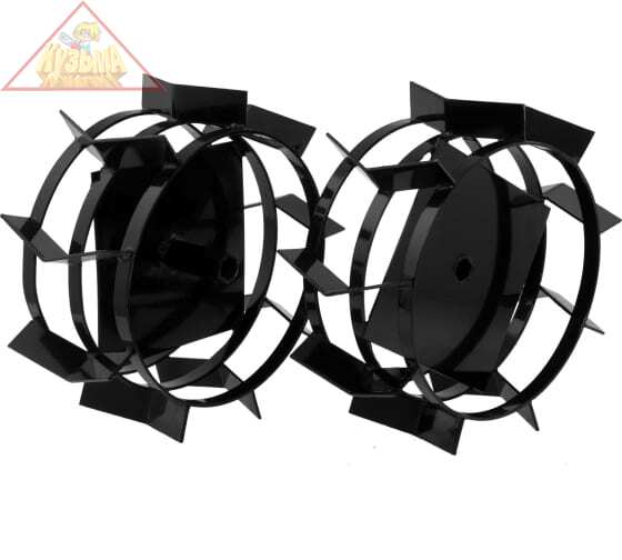 Грунтозацепы 380/160 мм, посадка шест. 23 мм, комплект 2 шт Denzel