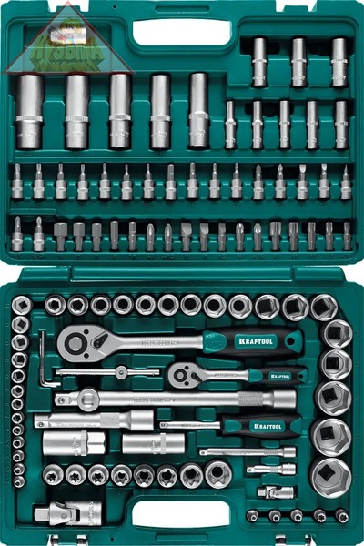 Универсальный набор инструментов 108 предметов KRAFTOOL X-Drive 108, 1/2"+3/8"+1/4" 27888-H108_z03