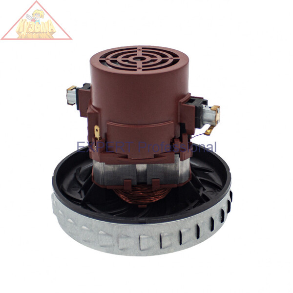 Двигатель для пылесоса (универсальный), мощность 1200W, общая высота - 125 мм, нижний диаметр - 130 мм, верхний диаметр - 67 мм, высота турбины - 30 мм, арт. MT42-1200