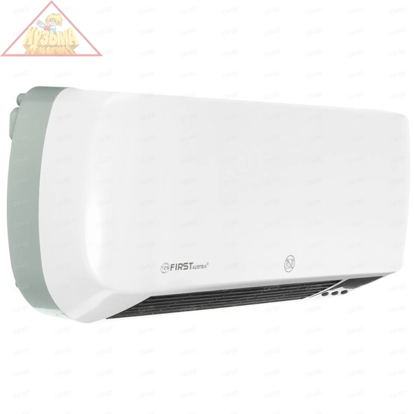 Тепловентилятор настенный FIRST FA-5571-3 White, керамич., 1000/2000 Вт, режим холод, LCD-диспл, ДУ, таймер