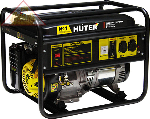 Электрогенератор DY6500L Huter, ручной стартер, 5000 Вт