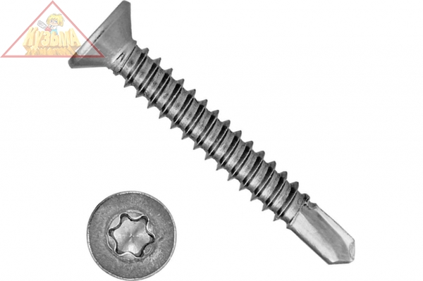 Нержавеющие саморезы DS-C с потайной головкой, 16 х 3.5 мм, 1 000 шт, KRAFTOOL 300932-35-016