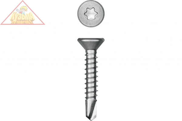 Нержавеющие саморезы KRAFTOOL DS-C с потайной головкой, 25x4.2 мм, 400 шт. 300932-42-025