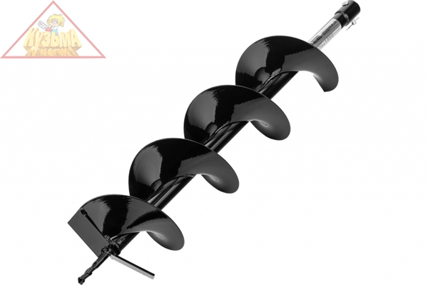 Шнек для грунта E-150, диаметр 150 мм, длина 800 мм,соединение 20 мм, несъемный нож Denzel 56023