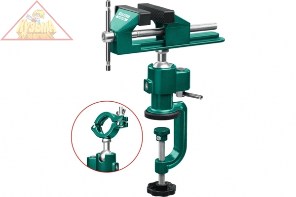 Шарнирно-поворотные тиски KRAFTOOL Precision 75 мм 32711-75