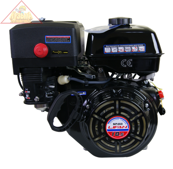 Двигатель (18.5 л.с., вал 25мм, 459см³, катушка 3А) LIFAN NP460 3A