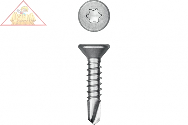 Нержавеющие саморезы KRAFTOOL DS-C с потайной головкой, 16x4.2 мм, 500 шт. 300932-42-016