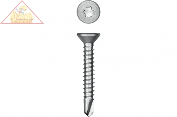 Нержавеющие саморезы KRAFTOOL DS-C с потайной головкой, 32x4.8 мм, 250 шт. 300932-48-032