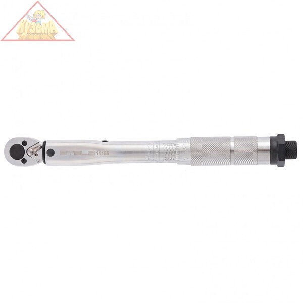 Ключ динамометрический, 5-24 Нм, 1/4, CrV, хромированная Stels 14158