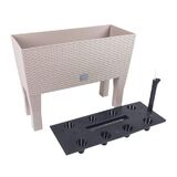 Кашпо для цветов с автополивом Prosperplast RATO CASE HIGH мокко 2 предм DRTC600H-7529U