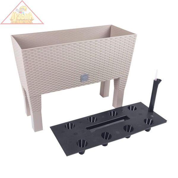 Кашпо для цветов с автополивом Prosperplast RATO CASE HIGH мокко 2 пр DRTC800H-7529U