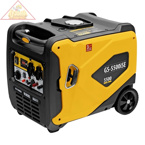 Генератор инверторный GS-5500iSE, 5,5 кВт, электростартер Denzel 94712
