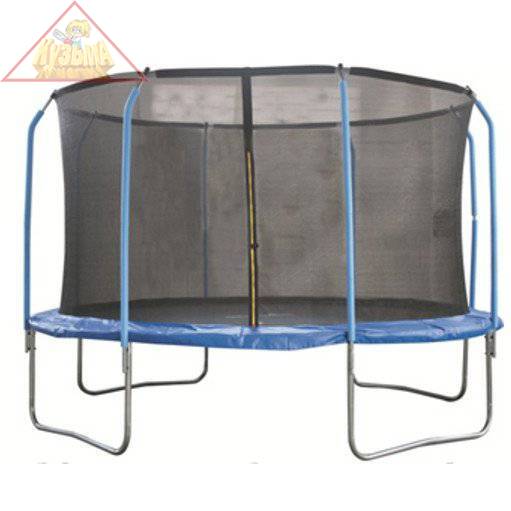 Батут Green Glade B122 с сеткой 12-футовый, 4 ножки 8 стоек (2 коробки) B122