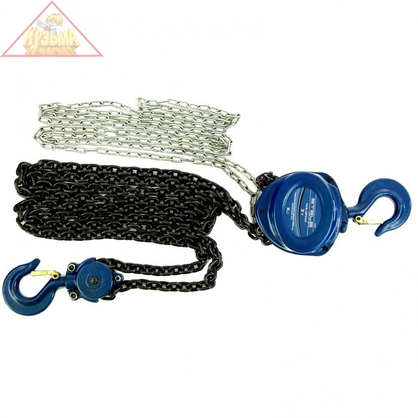 Таль цепная, 3 т, h подъема 3 м, расстояние между крюками 500 мм// Stels, 51947