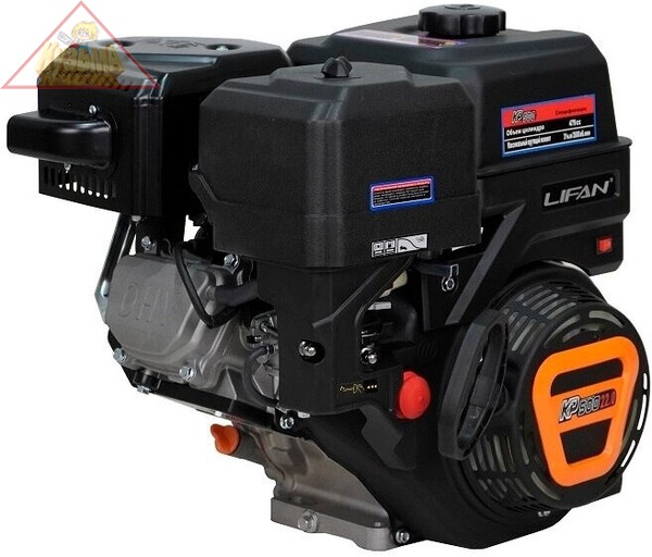 Двигатель бензиновый Lifan KP500 18A, вал D25, ручной старт