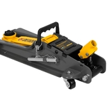 Домкрат гидравлический подкатной с фиксатором, 2,5 т, 85-385 мм, в пласт. кейсе Denzel 51233