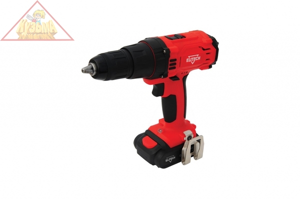 Аккумуляторная ударная дрель-шуруповерт Elitech 2х2.0Ач ДА 18УБЛ2 191608