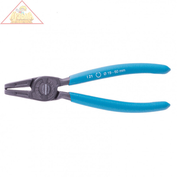 Съемник, 165 мм, для внутренних стопорных колец (19-60 мм), изогнутые губки (сжим) Gross, 18343