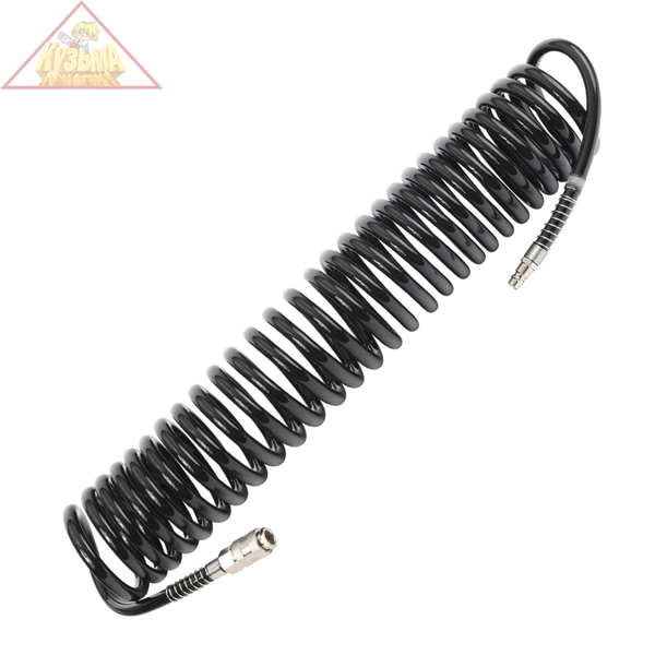 Шланг спиральный PATRIOT PU 10/8, полиуретан, длина 10 м, диаметр 8x12 мм, быстросъем. 830901057