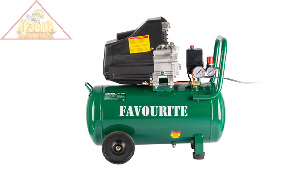 Поршневой масляный компрессор FAVOURITE 2кВт, 50л, 260л/мин, арт. AC 5020 