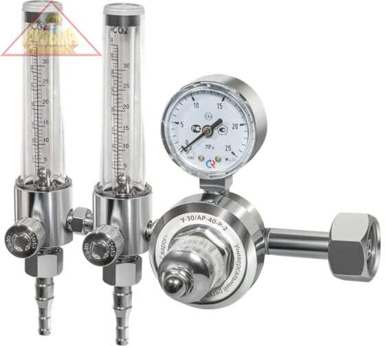 Регулятор расхода газа универсальный Сварог У-30/АР-40-Р-2 (ArR-198A), манометр с поверкой арт 00000100545