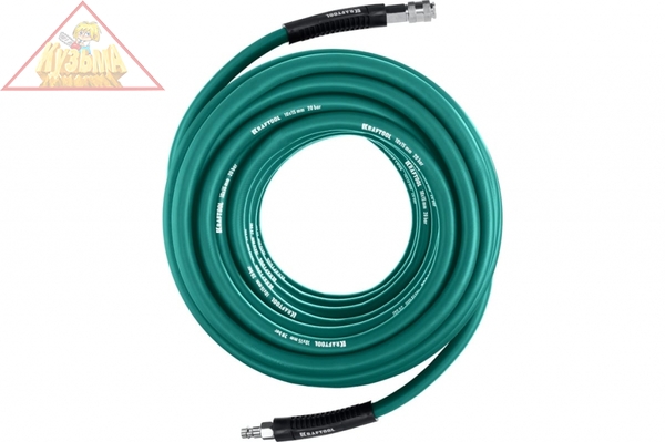 Воздушный шланг с фитингами рапид KRAFTOOL 15 м, 10x15 мм, 20 бар 06588-15