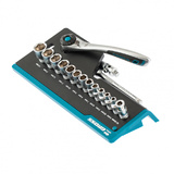 Набор торцевых головок, трещотка 120 зубьев, 36 предметов, 1/4", CrV, Gross, 14142