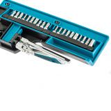 Набор торцевых головок, трещотка 120 зубьев, 36 предметов, 1/4", CrV, Gross, 14142