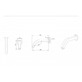 Держатель для душевой лейки Bravat черный D315BW