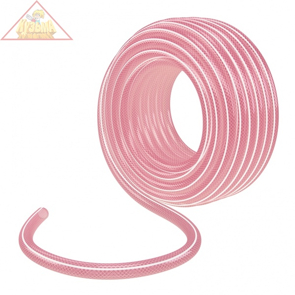 Шланг эластичный 3/4, 50 м, прозрачный розовый Palisad, 67676