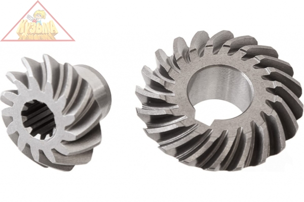 Ремкомплект для пневматической угловой шлифовальной машины (УШМ) MIGHTY SEVEN QB-135, комплект конических шестерней 2 шт., QB-135T01