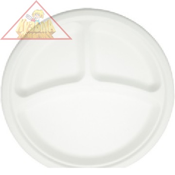 Тарелка круглая 3 секции Viatto SPR-103 (50шт)