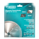 Диск алмазный ф180х22,2мм, тонкий, сплошной, мокрое резание GROSS 73056