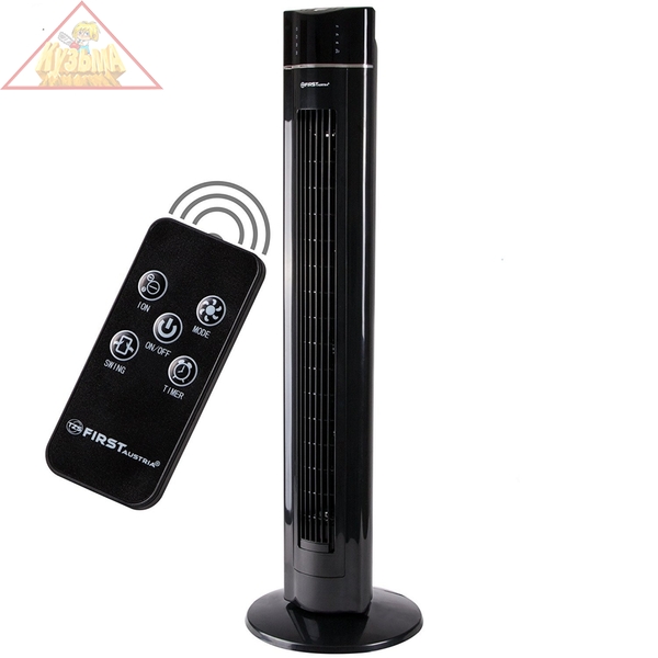 5560-2 Вентилятор напольный FIRST Мощность 60 Вт. Пульт дистанционного управления Black